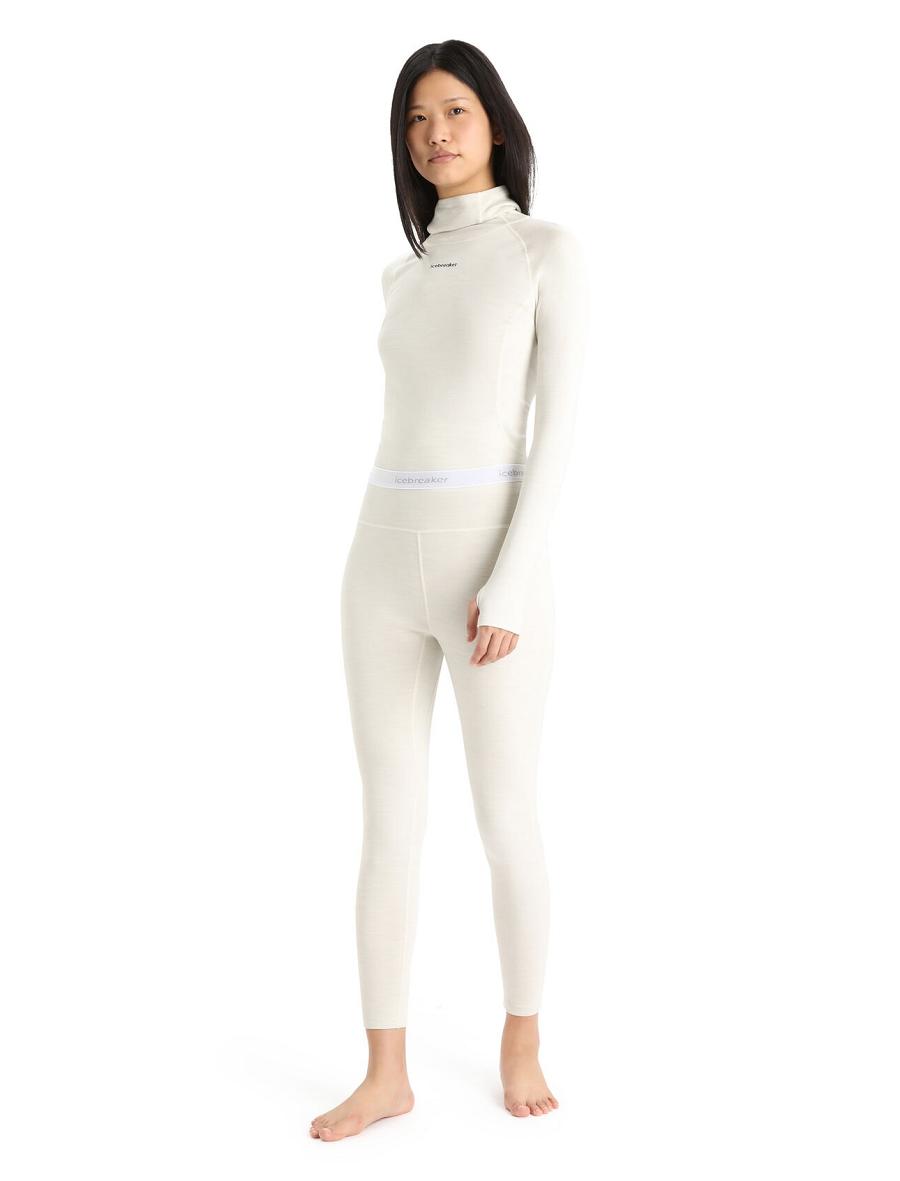 Icebreaker 15.5 Merino Thermal Naisten Leggingsit Valkoinen | FI 1537DFMN